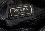 Pochette Prada in Re-Nylon nero