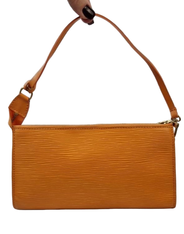 Pochette Louis Vuitton Epi pelle arancione