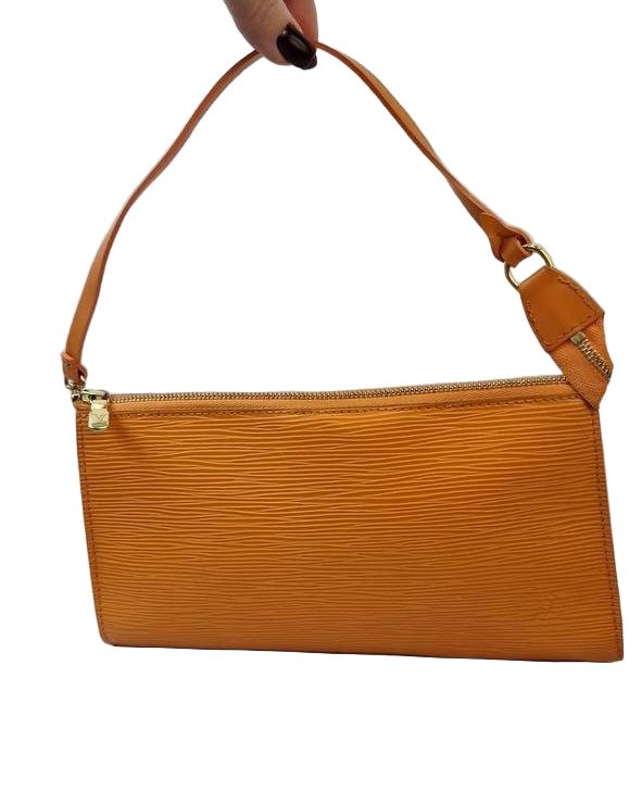 Pochette Louis Vuitton Epi pelle arancione