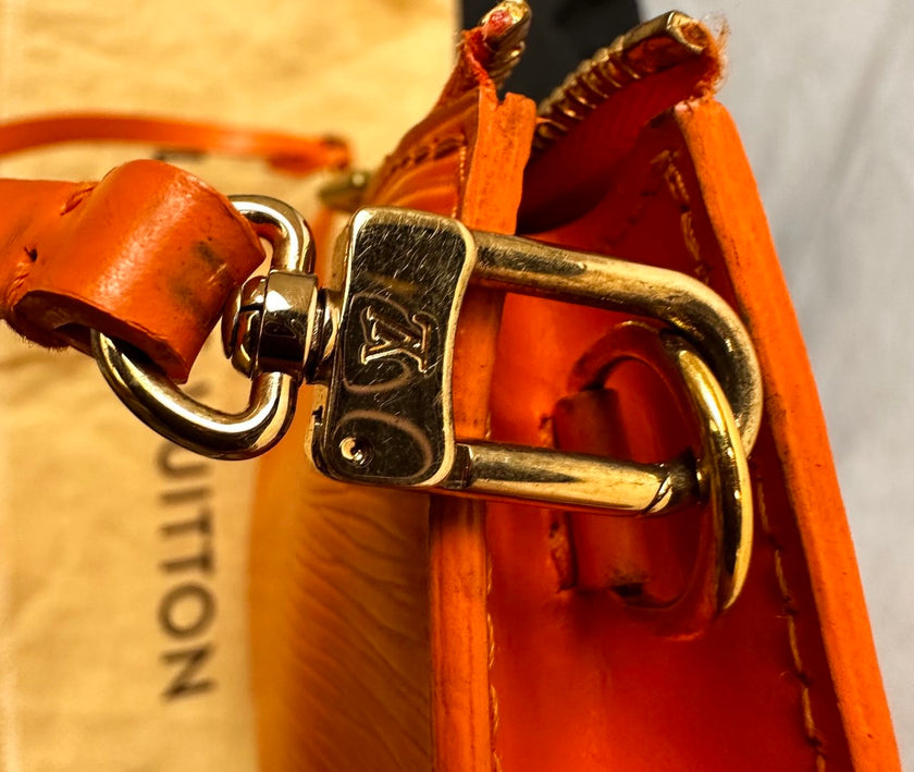 Pochette Louis Vuitton Epi pelle arancione