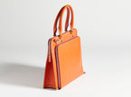 Salvatore Ferragamo Epi Leather Laptop Bag Orange