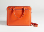 Salvatore Ferragamo Epi Leather Laptop Bag Orange