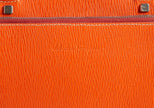 Salvatore Ferragamo Epi Leather Laptop Bag Orange