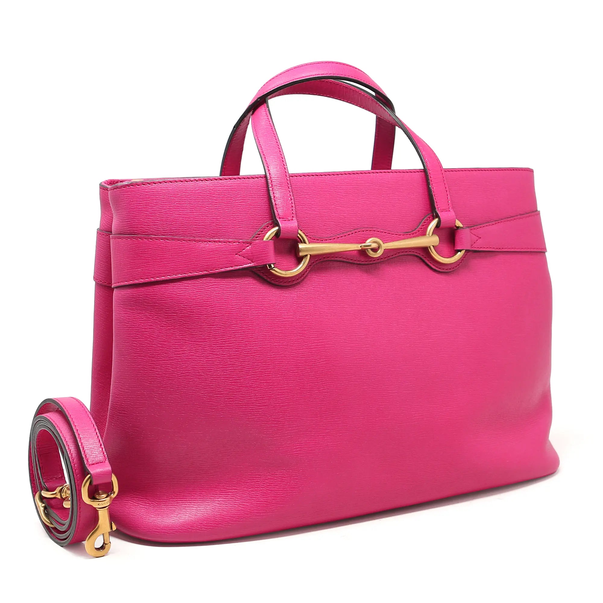 Borsa a tracolla Gucci Horsebit 1955 pelle rosa
