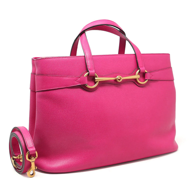 Borsa a tracolla Gucci Horsebit 1955 pelle rosa