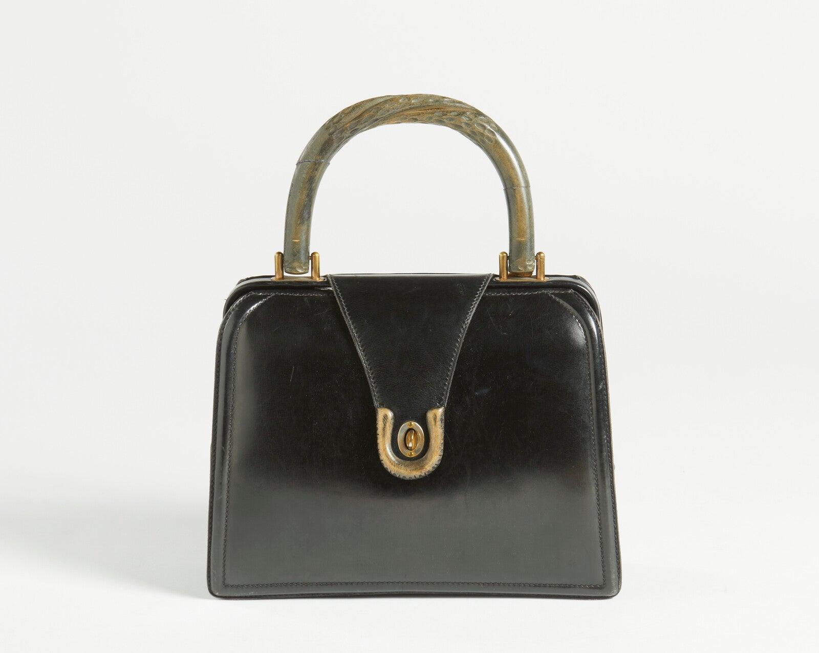 Borsa a mano Gucci con manici effetto bamboo