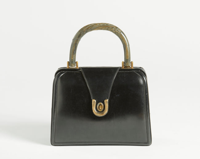 Borsa a mano Gucci con manici effetto bamboo