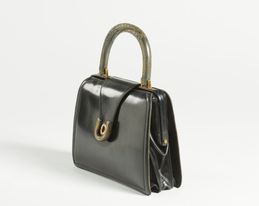 Borsa a mano Gucci con manici effetto bamboo