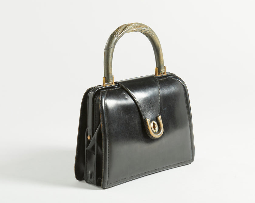 Borsa a mano Gucci con manici effetto bamboo