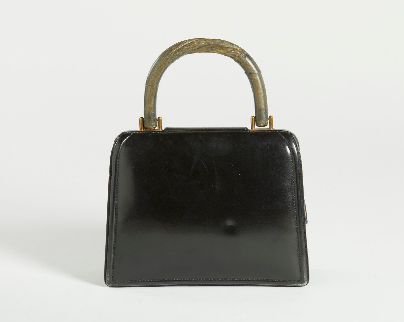 Borsa a mano Gucci con manici effetto bamboo