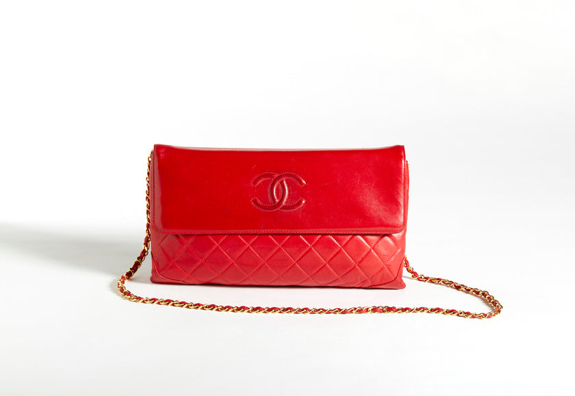 Borsa a tracolla Chanel rosso