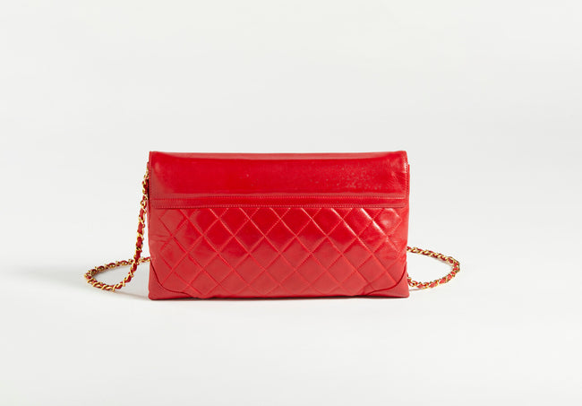 Borsa a tracolla Chanel rosso