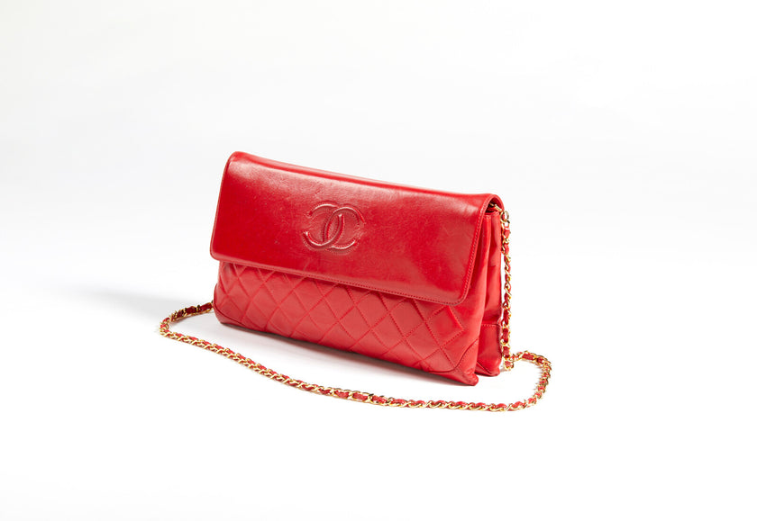 Borsa a tracolla Chanel rosso