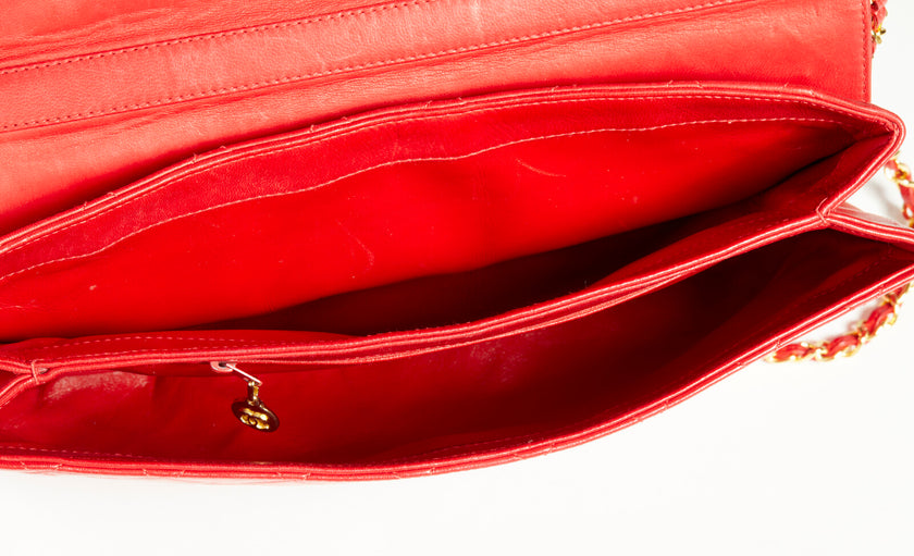 Borsa a tracolla Chanel rosso