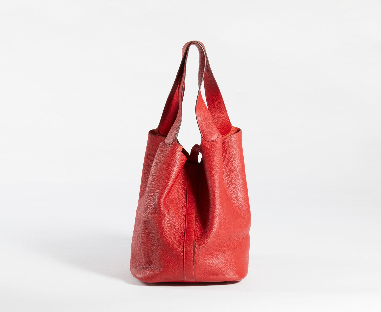 Borsa a spalla Hermès  Picotin  Lock 26  pelle rossa