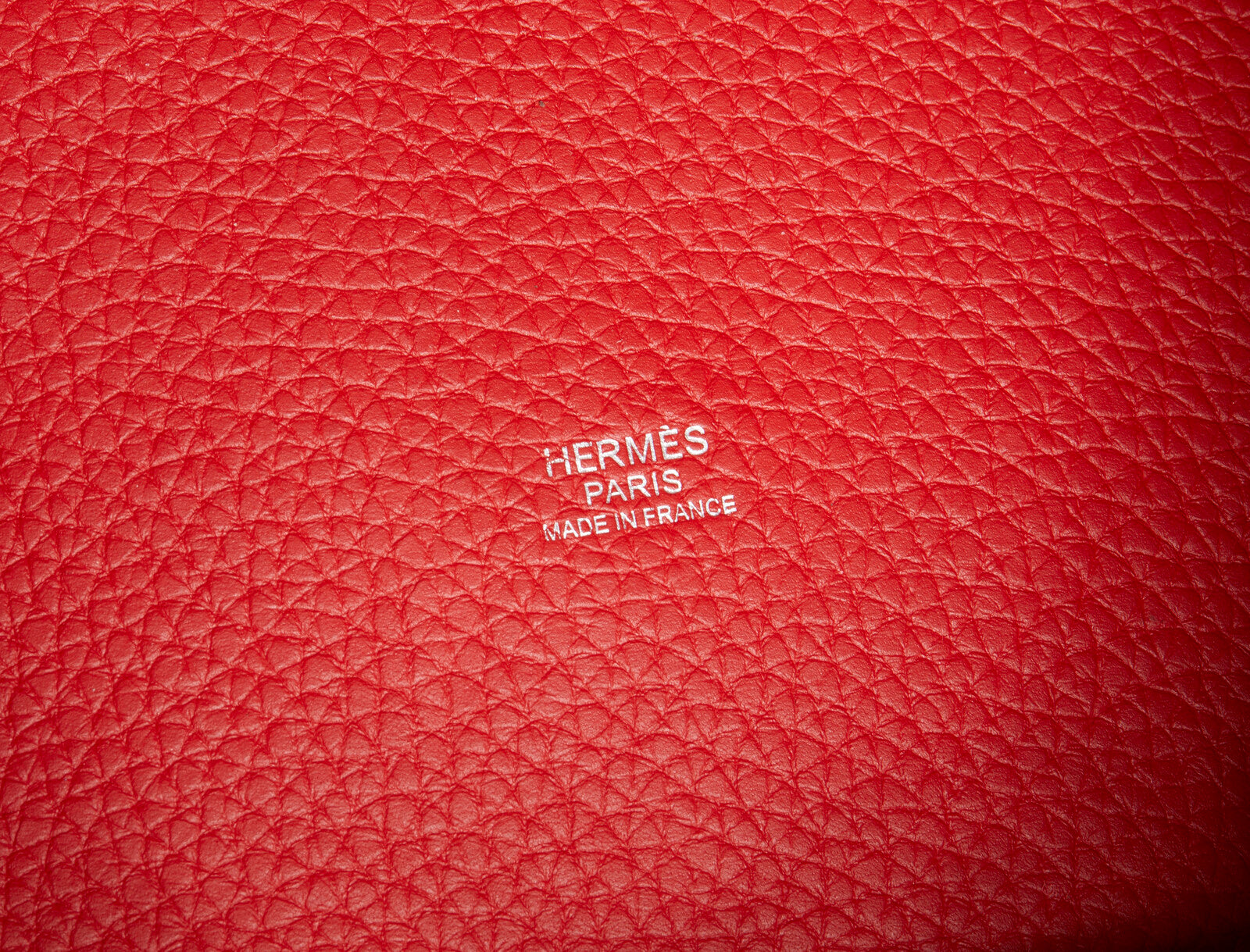 Borsa a spalla Hermès  Picotin  Lock 26  pelle rossa