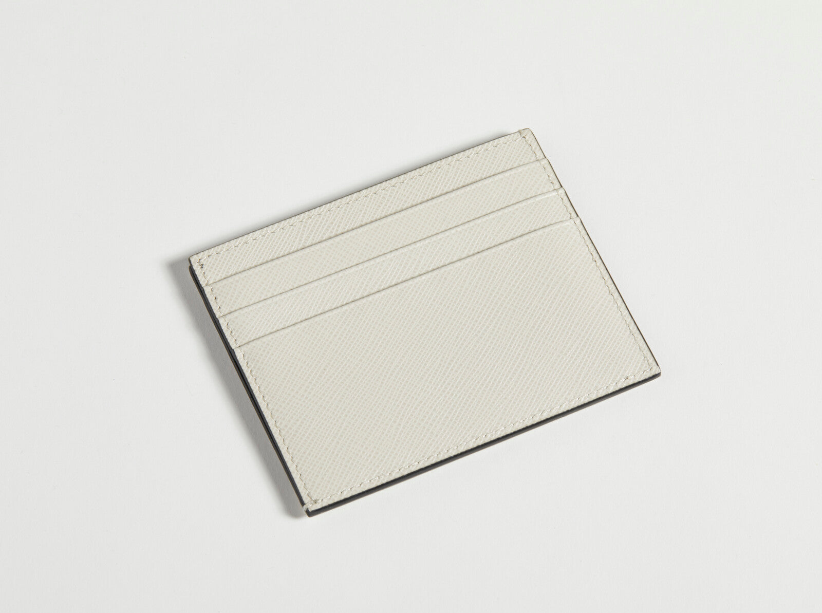 Portacarte Prada bianco e nero