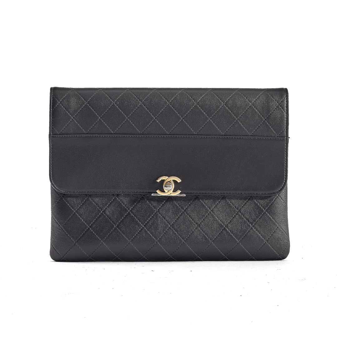 Pochette Chanel  Cc  Logo  Clutch  nera