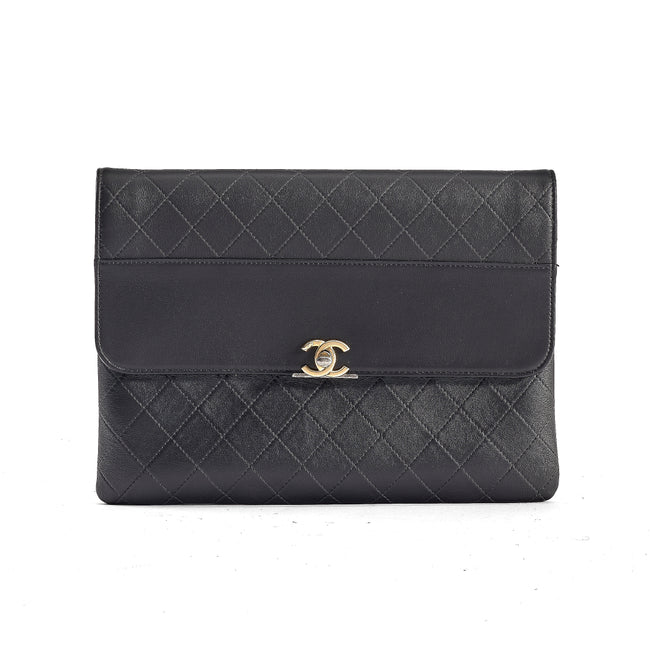 Pochette Chanel  Cc  Logo  Clutch  nera