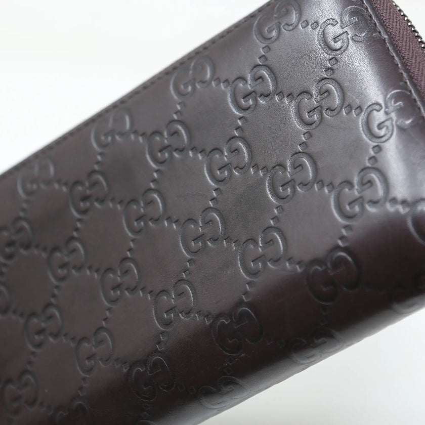 Portafoglio Gucci pelle Guccissima marrone