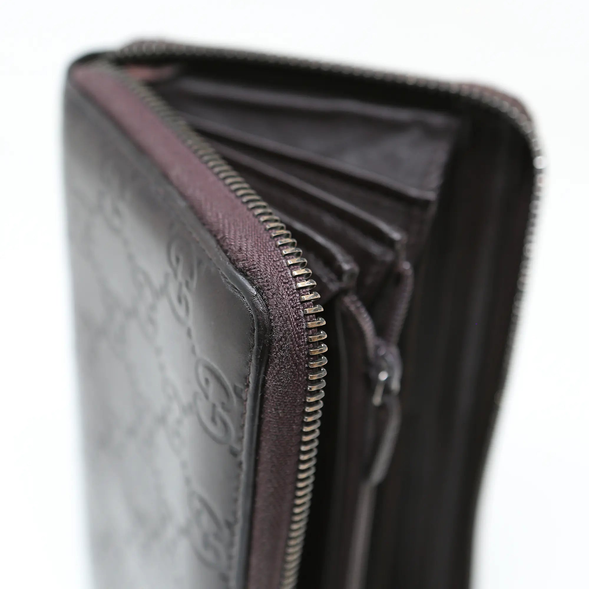 Portafoglio Gucci pelle Guccissima marrone