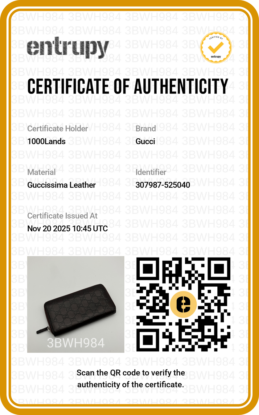 Portafoglio Gucci pelle Guccissima marrone