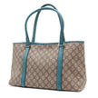 Borsa a spalla Gucci Joy  Tote GG Supreme  monogram beige e azzurra