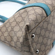 Borsa a spalla Gucci Joy  Tote GG Supreme  monogram beige e azzurra