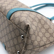 Borsa a spalla Gucci Joy  Tote GG Supreme  monogram beige e azzurra