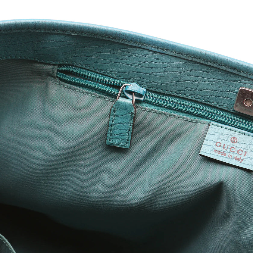 Borsa a spalla Gucci Joy  Tote GG Supreme  monogram beige e azzurra