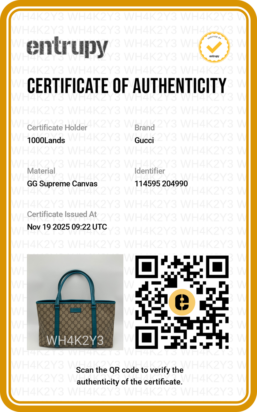 Borsa a spalla Gucci Joy  Tote GG Supreme  monogram beige e azzurra