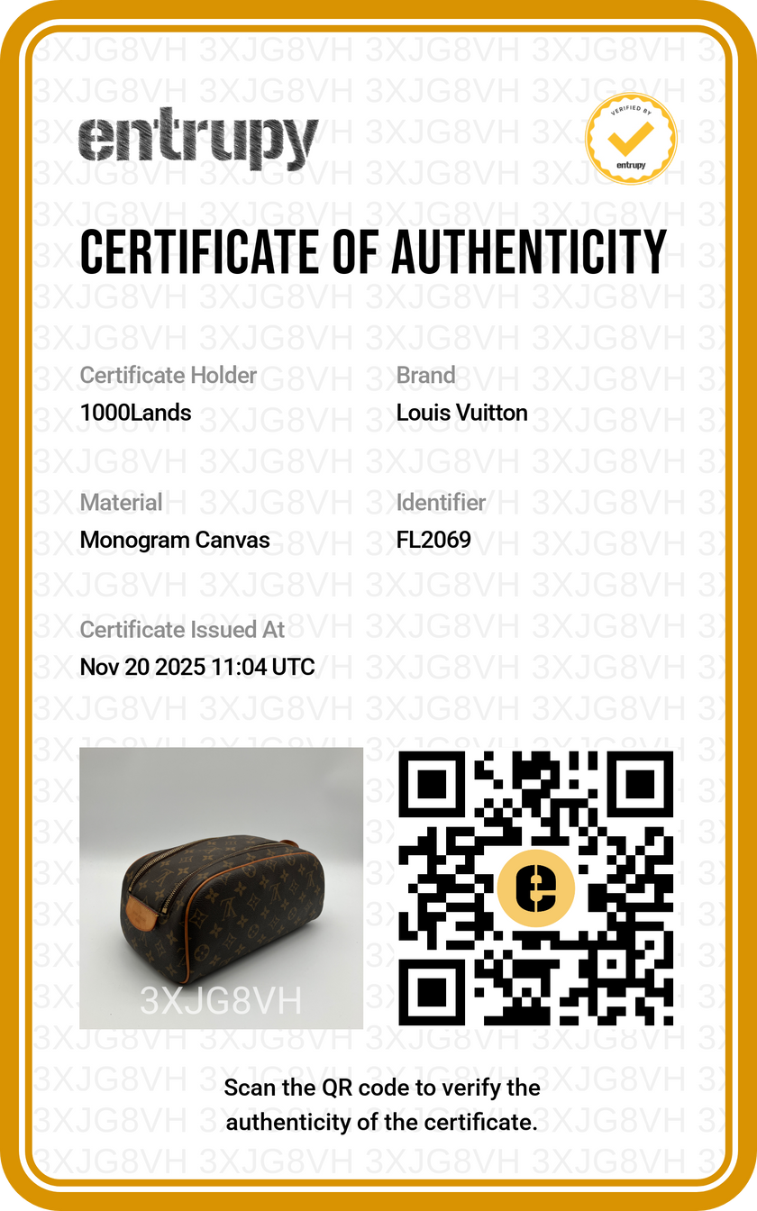 Trousse Louis Vuitton toilette doppio kit monogram