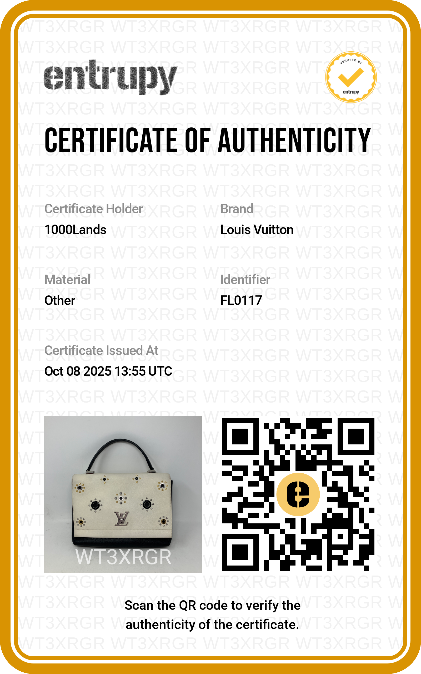 Borsa a mano Louis Vuitton Lockme avorio