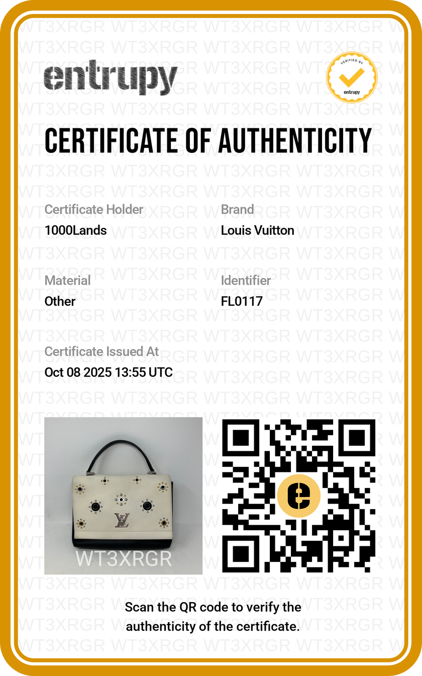 Borsa a mano Louis Vuitton Lockme avorio