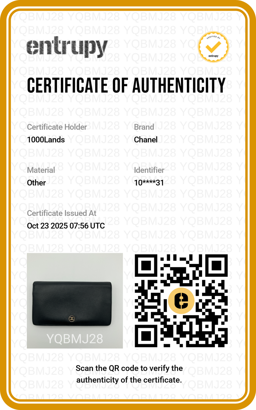 Portafoglio Chanel pelle nero