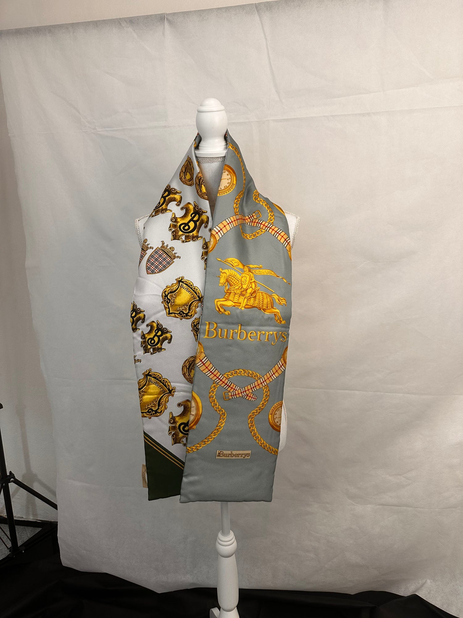 Sciarpa Burberry donna seta trapuntata
