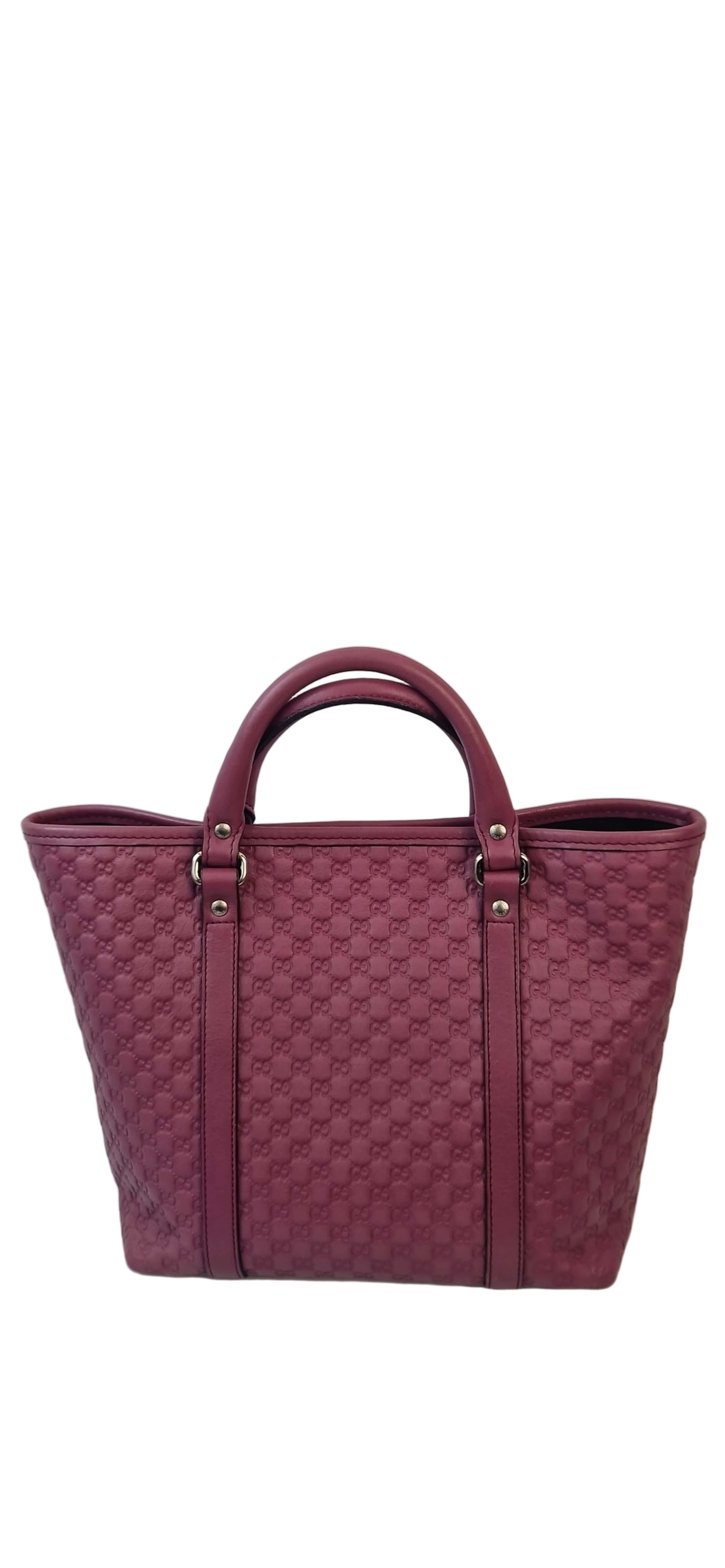 Borsa a mano Gucci Micro Guccissima rosa porpora
