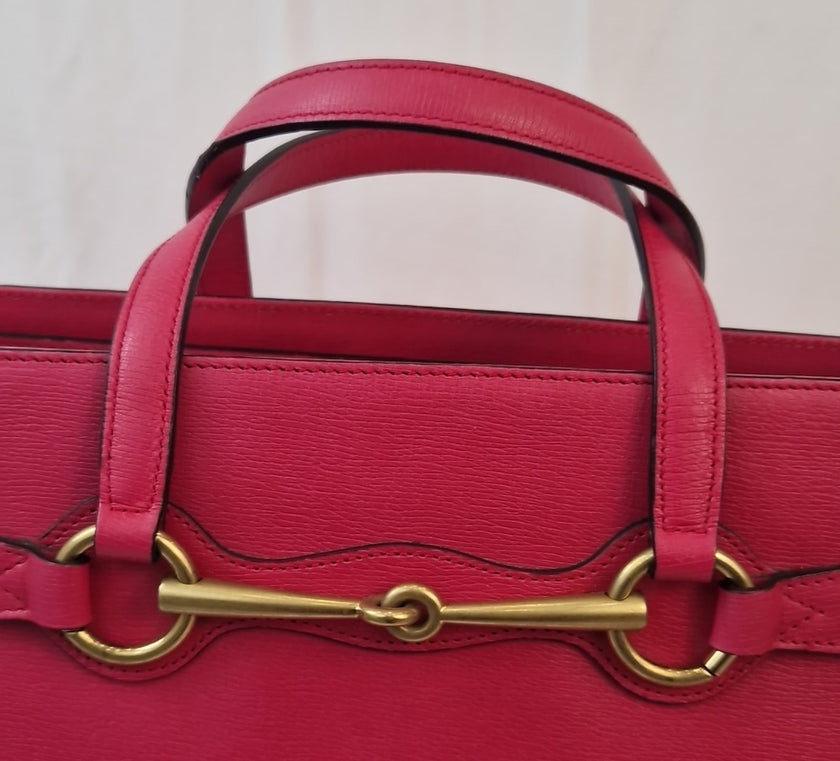 Borsa a tracolla Gucci Horsebit 1955 pelle rosa