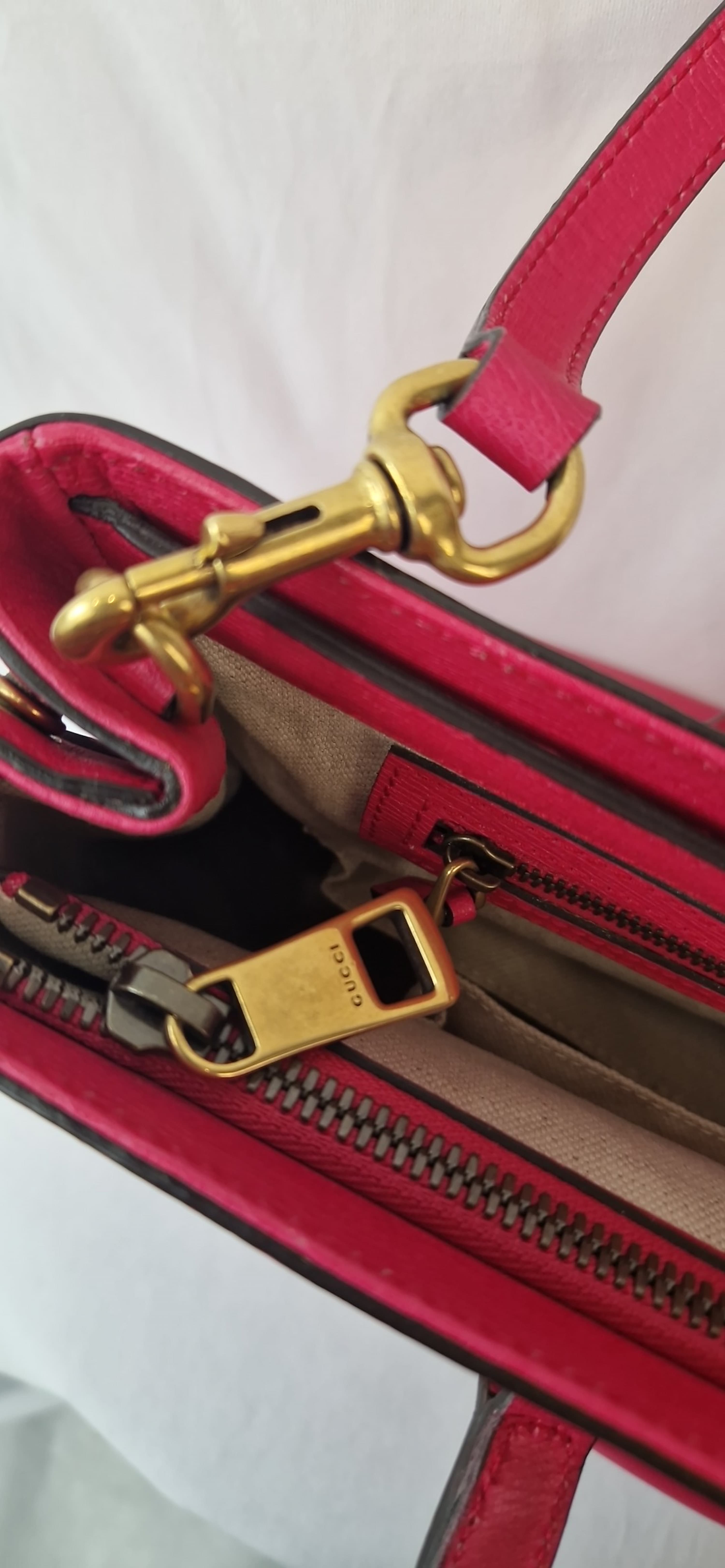 Borsa a tracolla Gucci Horsebit 1955 pelle rosa