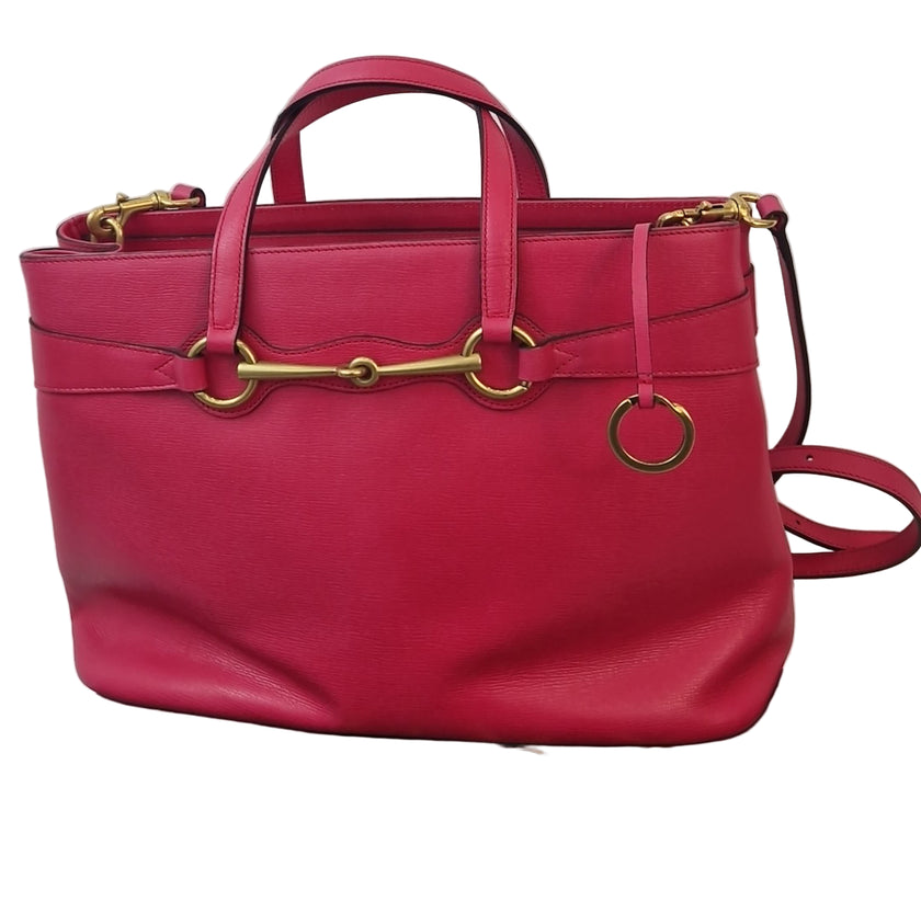 Borsa a tracolla Gucci Horsebit 1955 pelle rosa