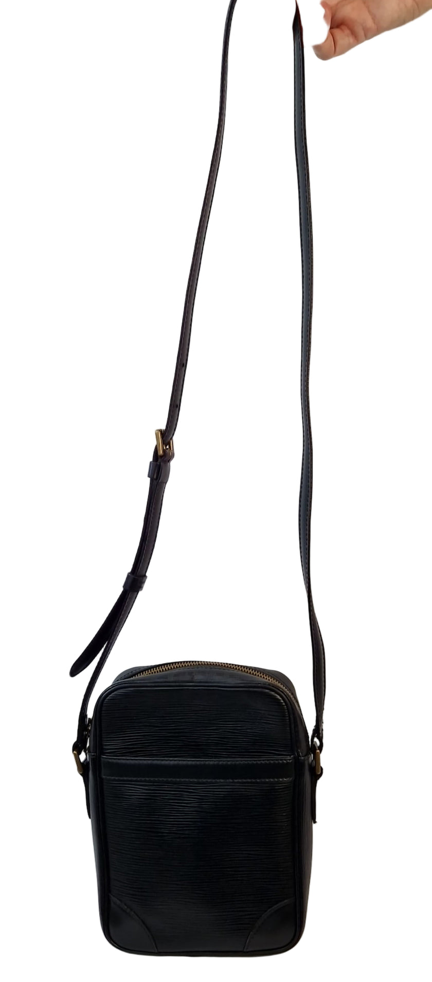 Louis Vuitton Danube Schultertasche aus schwarzem Epi-Leder