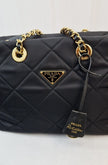 Borsa a tracolla Prada nylon nera