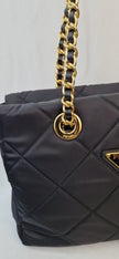 Borsa a tracolla Prada nylon nera