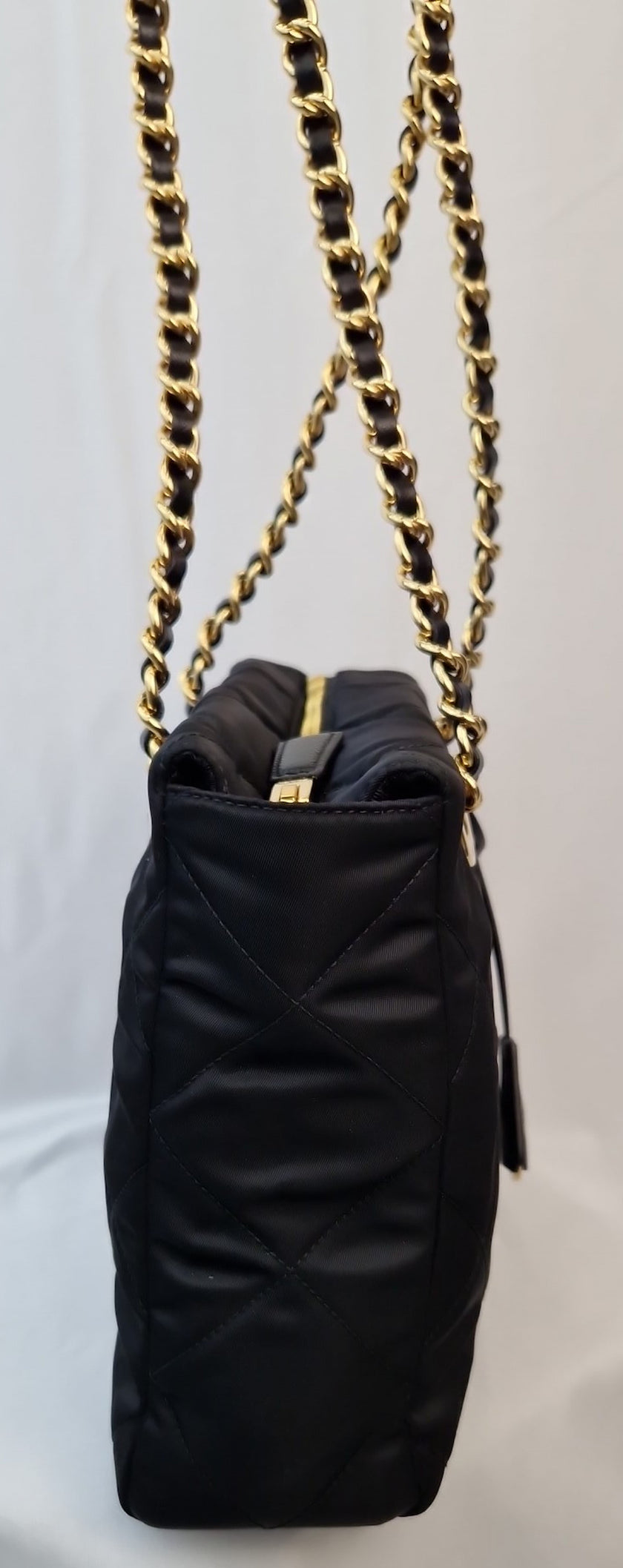 Borsa a tracolla Prada nylon nera