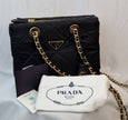 Borsa a tracolla Prada nylon nera