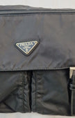 Borsa a tracolla Prada nylon nero