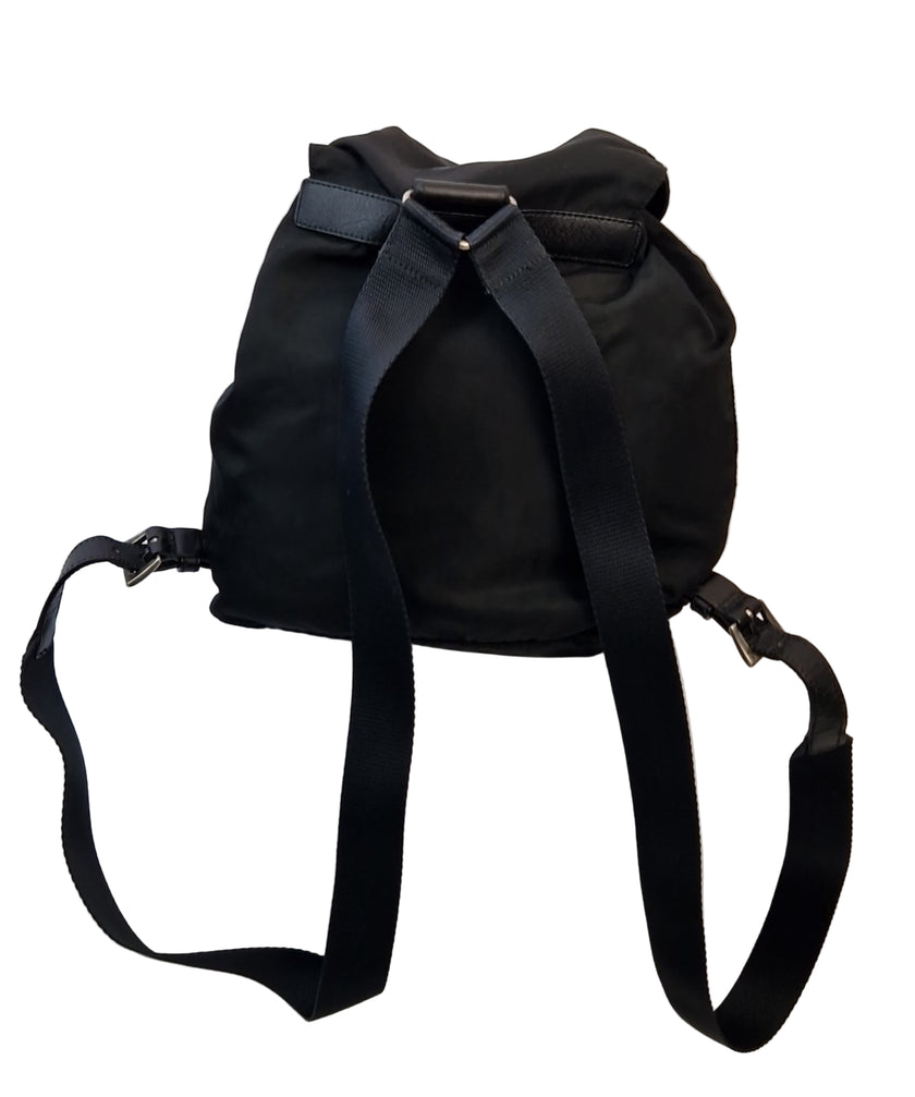 Zaino Prada in nylon nero
