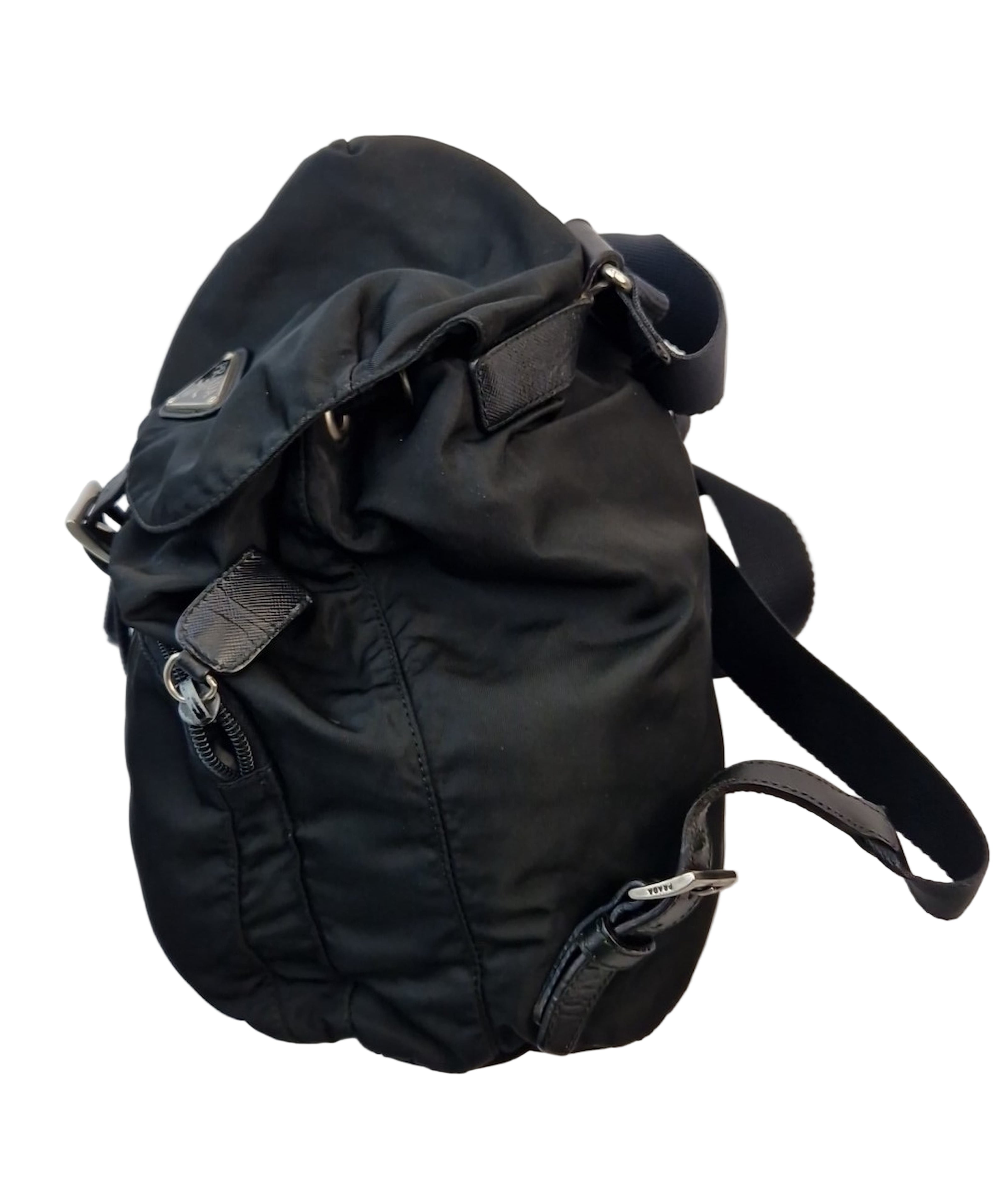 Zaino Prada in nylon nero