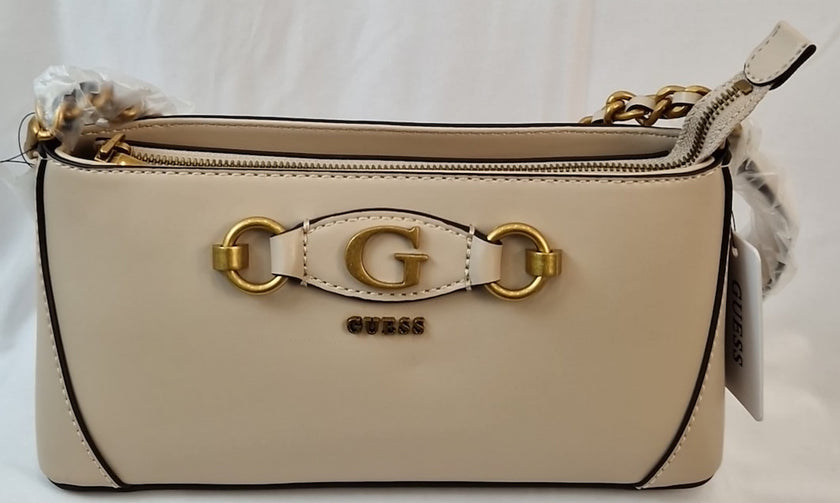 Borsa a tracolla Guess Izzy Top Zip beige