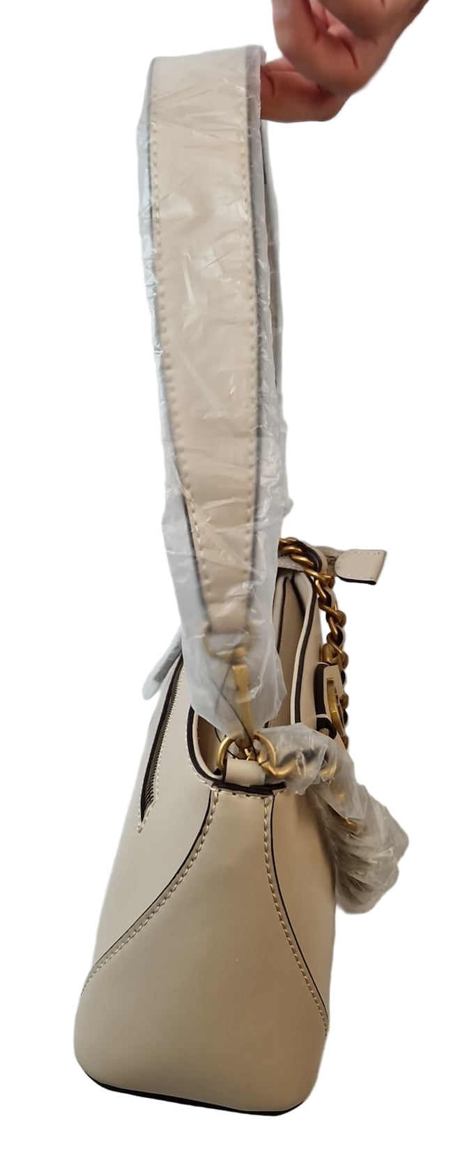 Borsa a tracolla Guess Izzy Top Zip beige